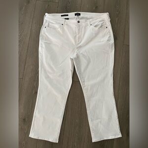 NWOT NYDJ Marilyn Straight Leg White Jeans Size 20W